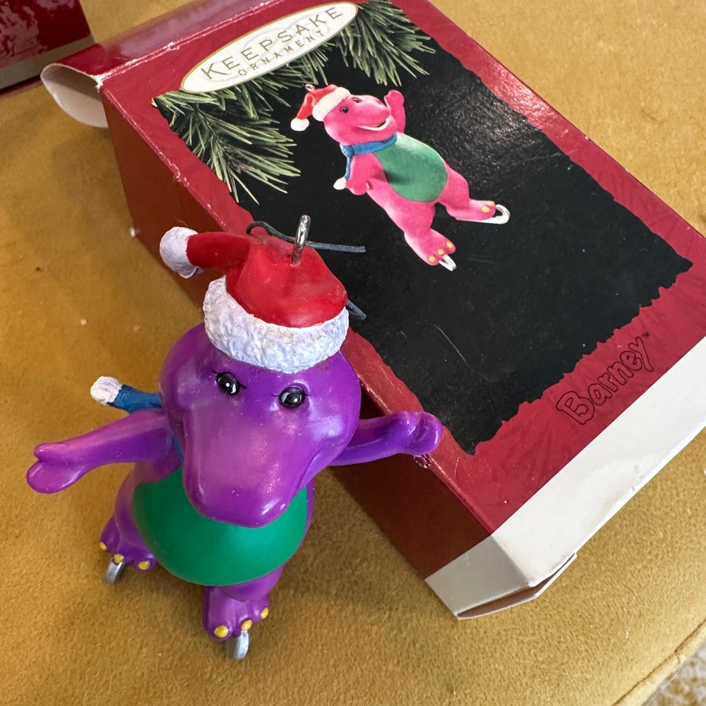 Hallmark Barney Purple Dinosaur Holiday Ornament